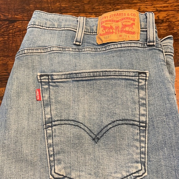 Levi's 512 Men's Denim Jeans W38 Light Med Wash - Picture 2 of 8